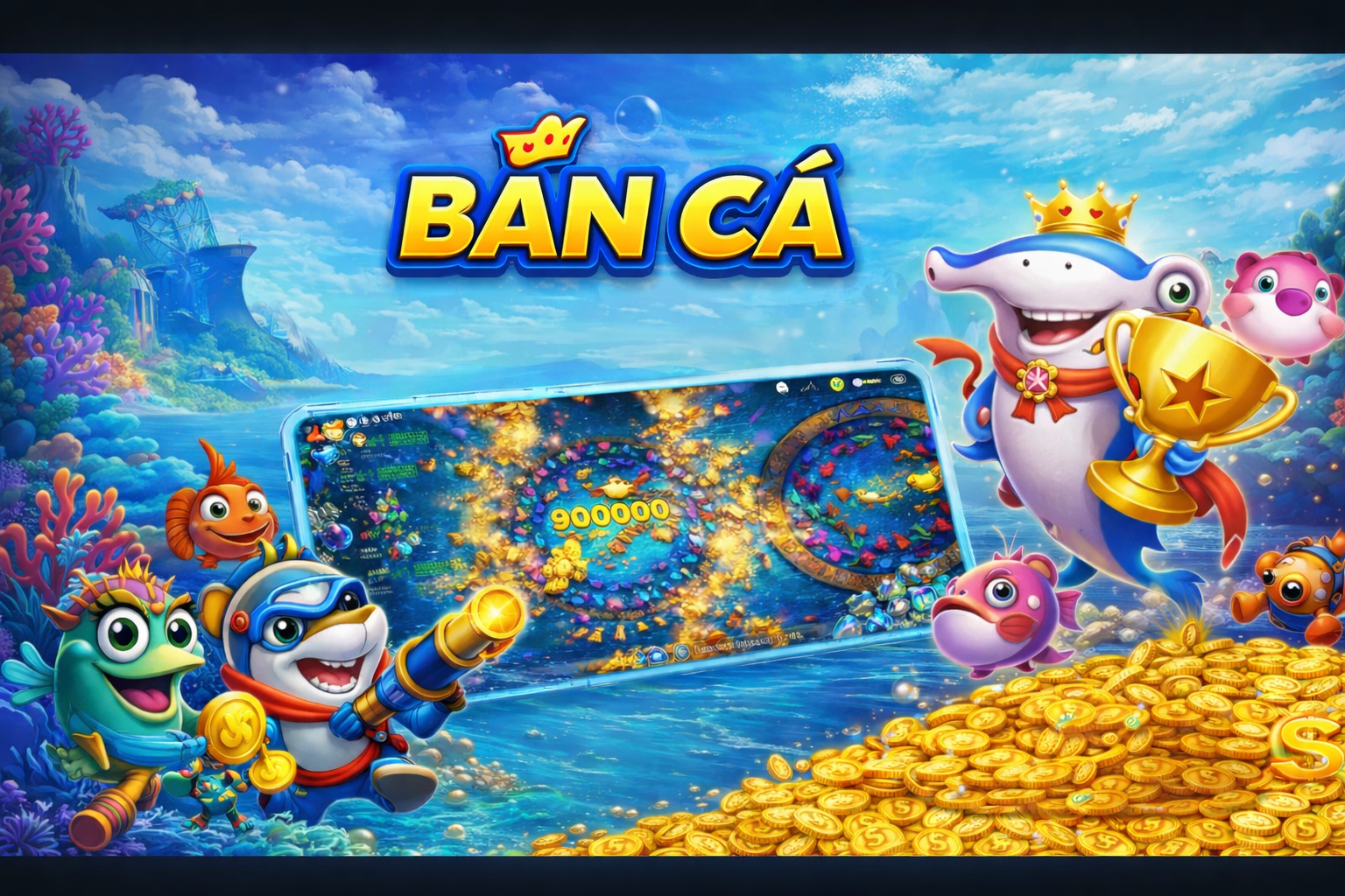 Bắn cá đổi thưởng vui nhộn dưới biển