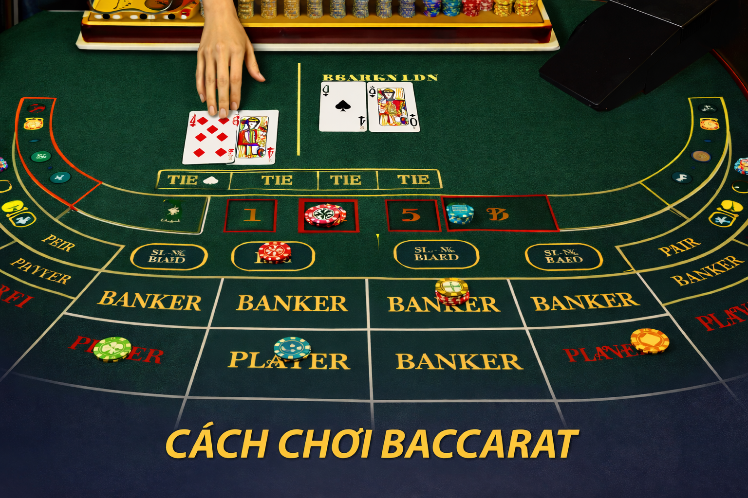 Bàn chơi baccarat tại casino