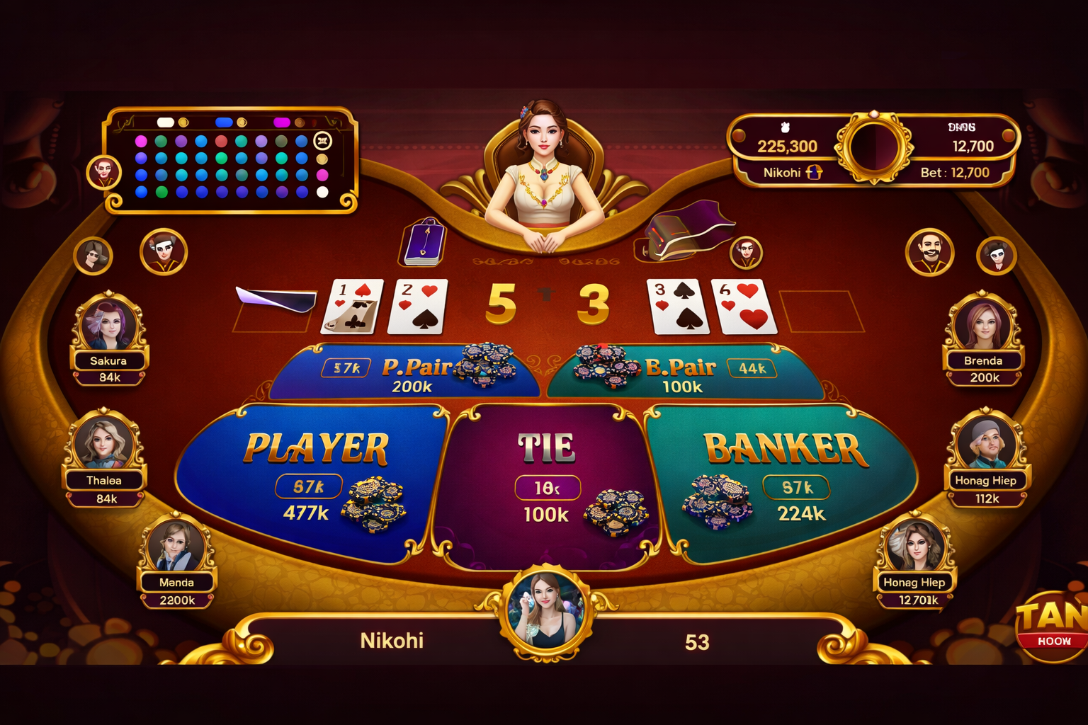 Cách Chơi Baccarat trên bàn cược baccarat tại casino