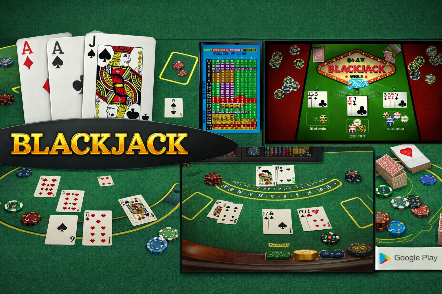 Chơi bài blackjack phong cách di động