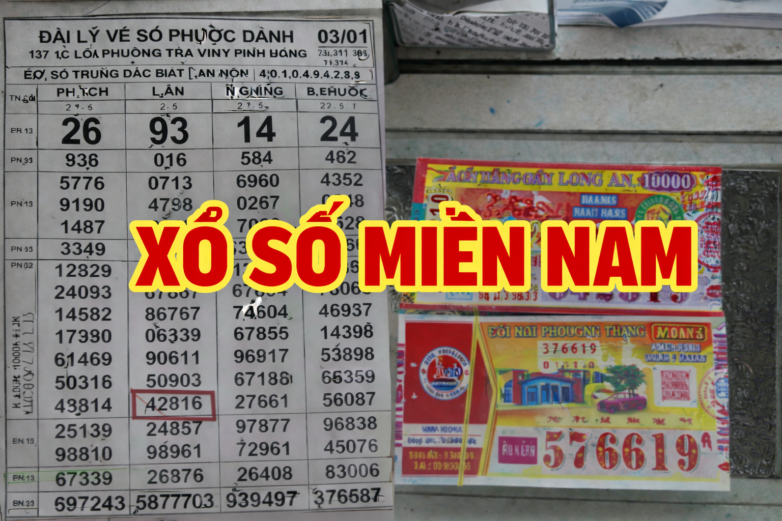 Kết quả xổ số miền Nam