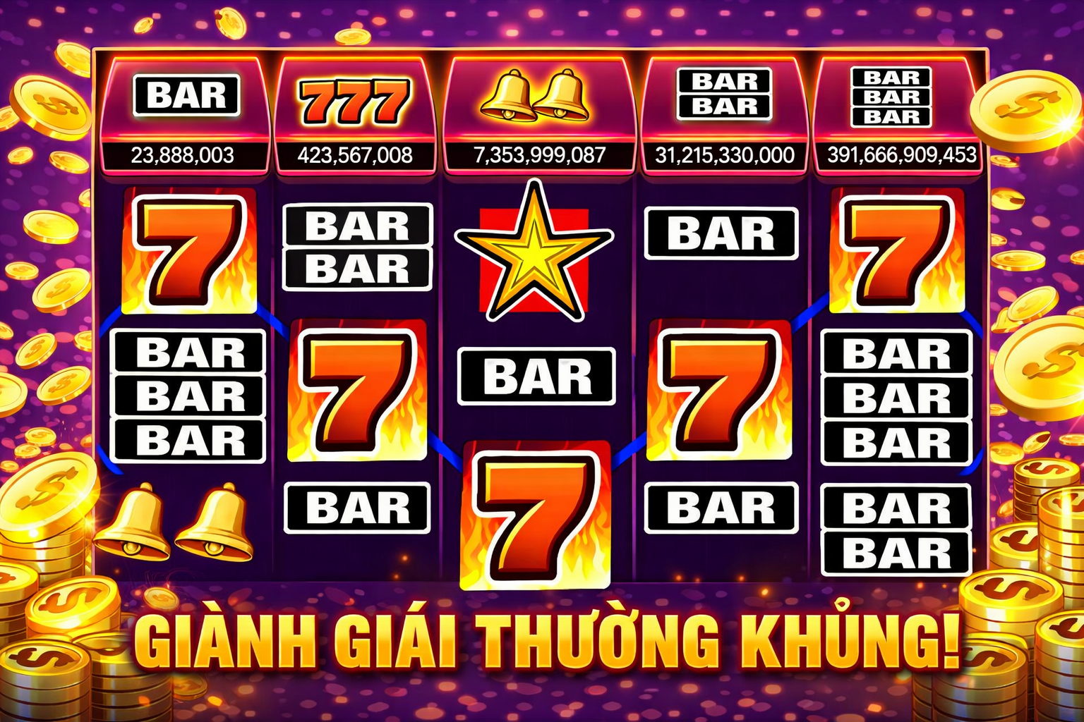 Khuyến mãi Fire 777 Slot máy xèng vàng rực rỡ