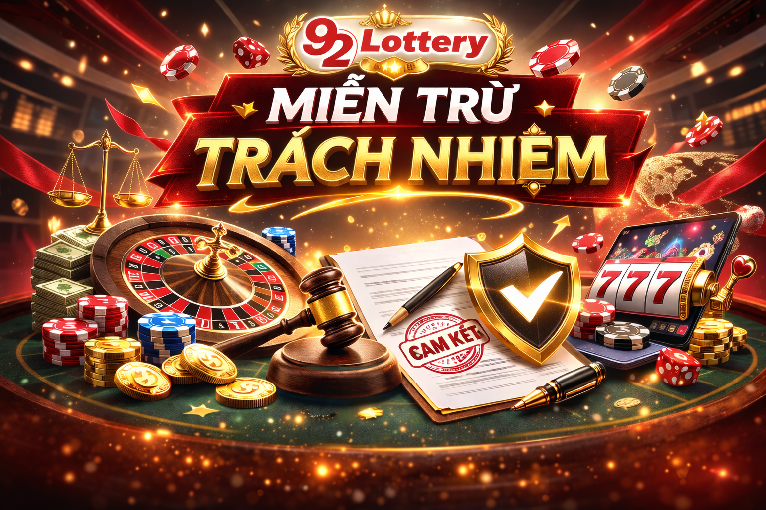 Lời cam kết và trách nhiệm 92Lottery