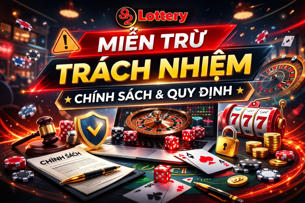 Miễn trừ và trách nhiệm 92Lottery
