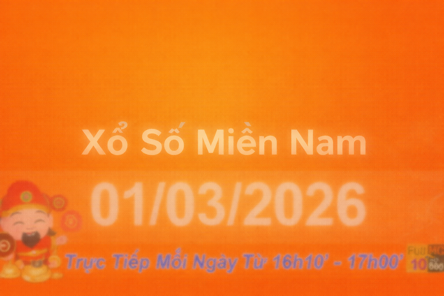 Thông báo xổ số miền Nam